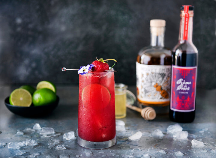 4 Ingredient Strawberry Summer Rum Runner Cocktail | Cascadia Liquor | rum cocktail