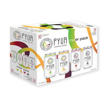 Pyur Vodka Soda Mix Pack - 12x355mL