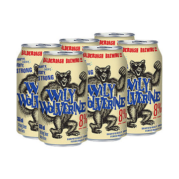Balderdash Wily Wolverine Strong Lager - 6x355mL | 111784 | Beer | Cascadia Liquor