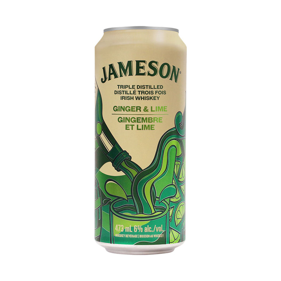 Jameson Ginger & Lime Tall Can - 473mL | 81188 | Liquor & Spirit-Based Cocktails | Cascadia Liquor