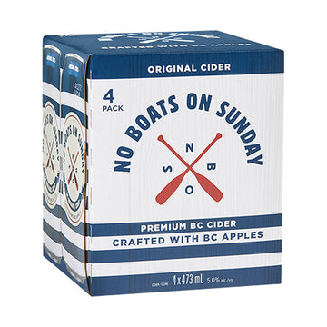 No Boats On Sunday - 4x473mL | 116356 | Hard Cider | Cascadia Liquor