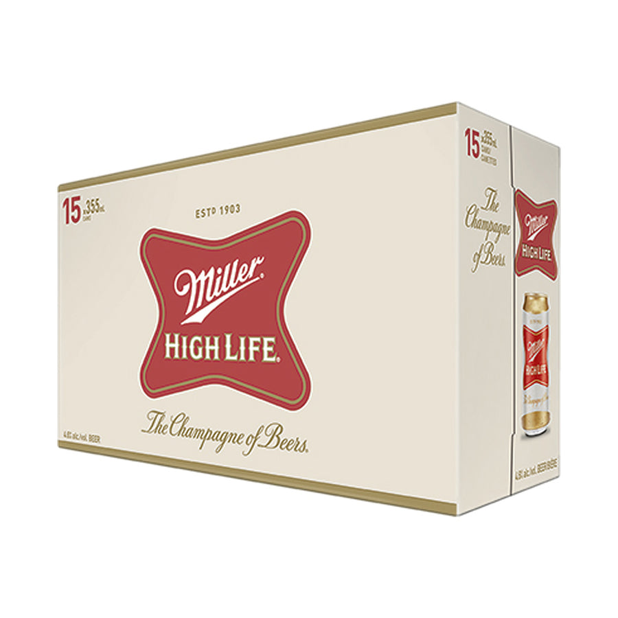 Miller High Life - 15x355mL | 120799 | Beer | Cascadia Liquor