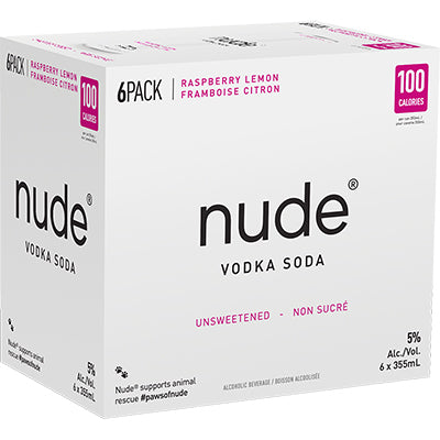 Nude Vodka Soda - Raspberry Lemon
