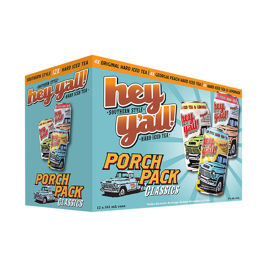 Hey Y'All Iced Tea Porch Mix Pack - 12x341mL | 17713 | Liquor & Spirit-Based Cocktails | Cascadia Liquor