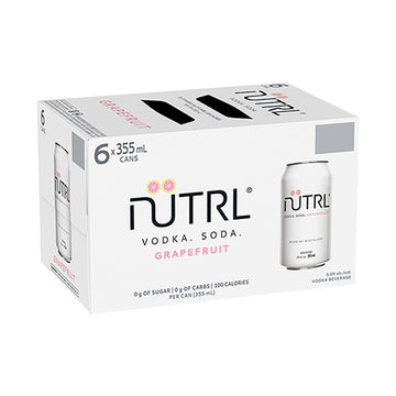 Nutrl Grapefruit Vodka Soda - 6x355mL | 180153 | Flavored Alcoholic Beverages | Cascadia Liquor