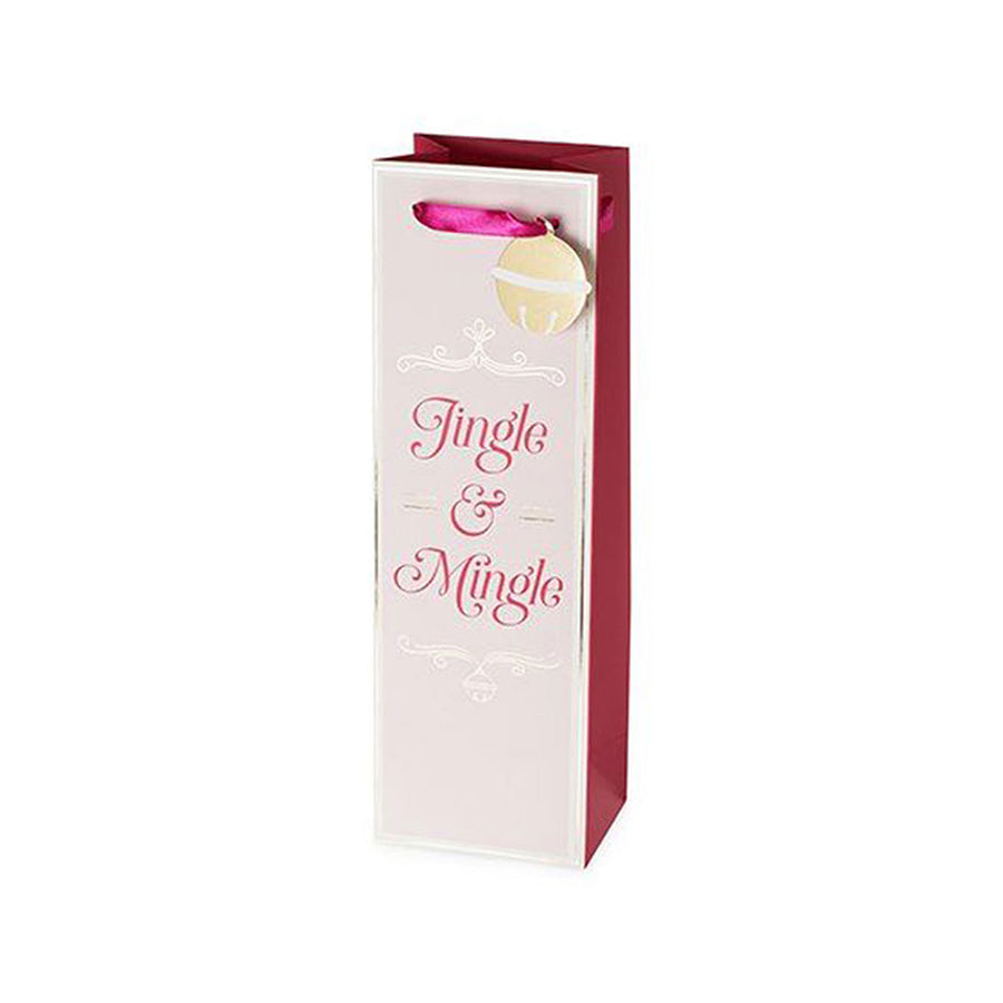 Jingle & Mingle Wine Bag - EACH | 7990 | Gift Bags | Cascadia Liquor