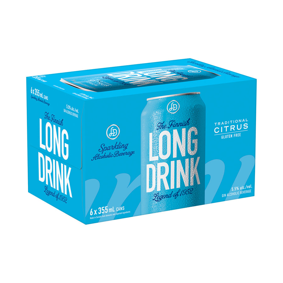 Finnish Long Drink Traditional Citrus - 6x355 mL | 287701 | Flavored Alcoholic Beverages | Cascadia Liquor