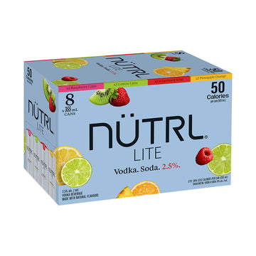 Nutrl Vodka Soda Mix Pack - 8x355mL