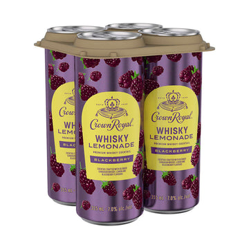Crown Royal Blackberry Whiskey Lemonade - 4x355mL | 312127 | Premixed Spirits & Cocktail Mixes | Cascadia Liquor