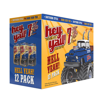 HEY Y'ALL HELL YEAH! HARD ICED TEA - 12x341mL