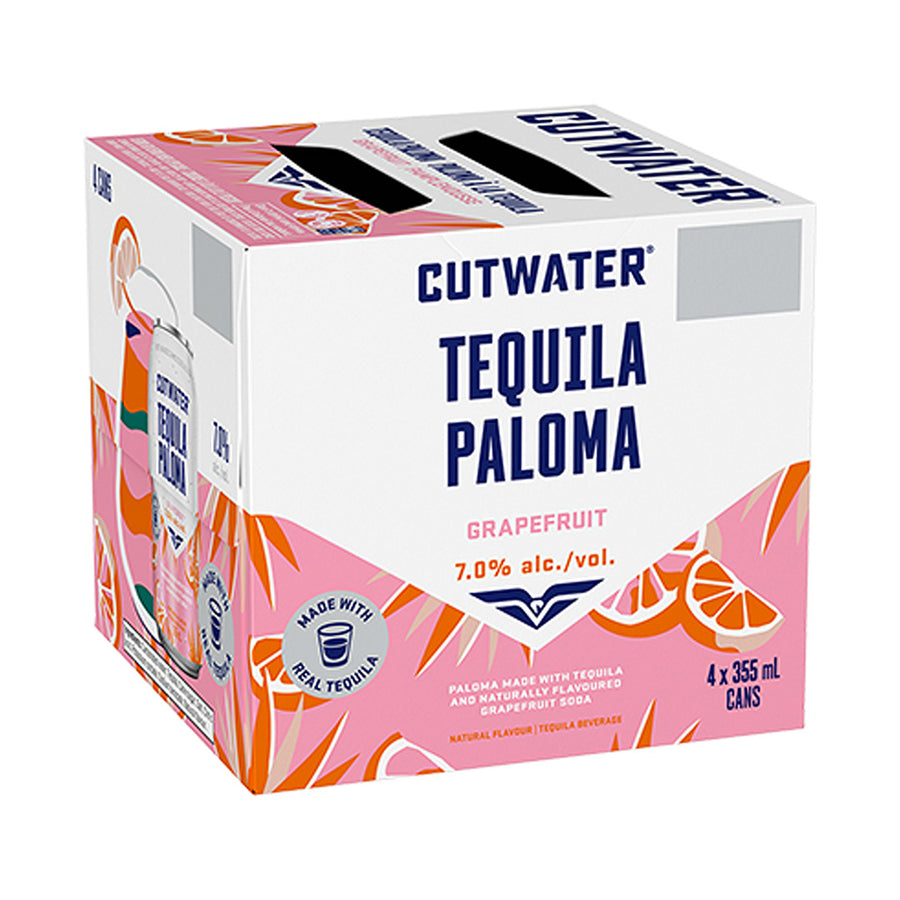 CUTWATER TEQUILA PALOMA -4x355ml | 354022 | Liquor & Spirit-Based Cocktails | Cascadia Liquor