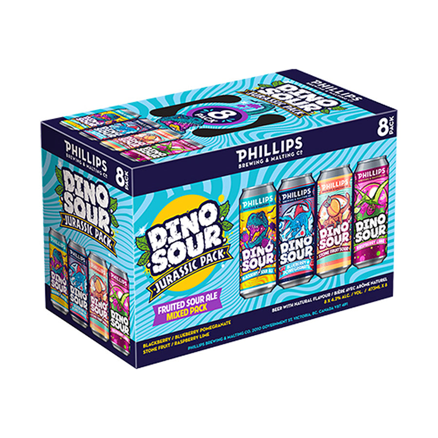 Phillips Brewing Dinosour Jurassic Mixed Pack - 8x473mL | 379204 | Beer | Cascadia Liquor