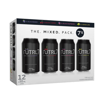 Nutrl7 Vodka Soda Mix Pack - 12x355mL