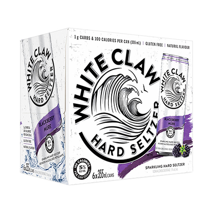 White Claw Blackberry - 6x355mL | 454731 | Flavored Alcoholic Beverages | Cascadia Liquor