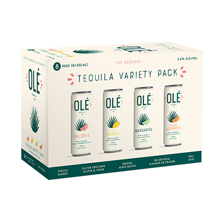 Olé Cocktails Tequila Variety Pack - 8x355mL | 467501 | Flavored Alcoholic Beverages | Cascadia Liquor