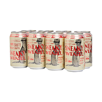 Sneaky Weasel Lager - 8x355mL | 47539 | Beer | Cascadia Liquor