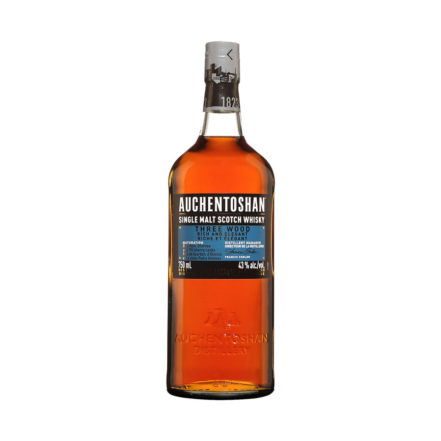 Auchentoshan Three Wood Single Malt Scotch Whisky - 750mL