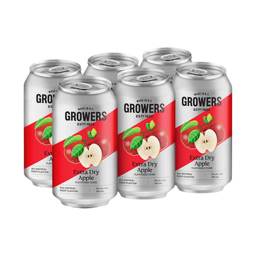 Growers Extra Dry Apple - 6x355mL