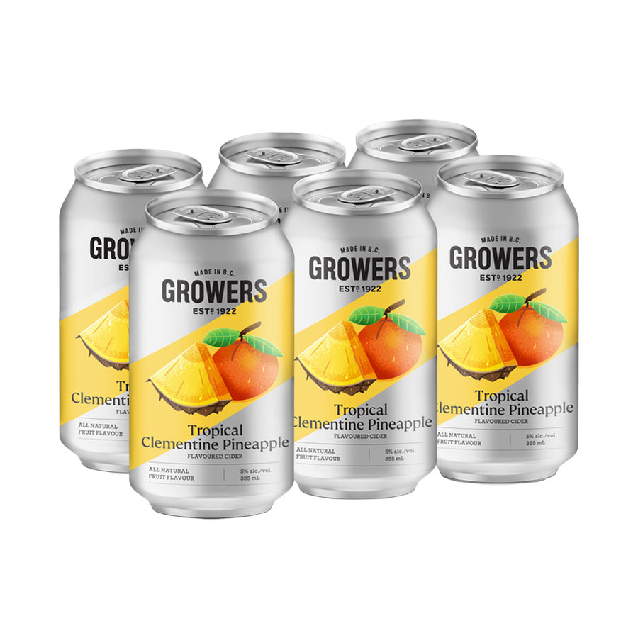 Growers Clementine Pineapple - 6x355mL | 209751 | Hard Cider | Cascadia Liquor