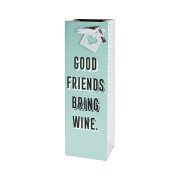 Gift Bag Good Friends Bring Wine - EACH