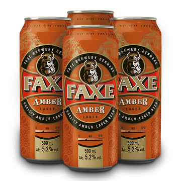 Faxe Amber Lager - 4x500mL