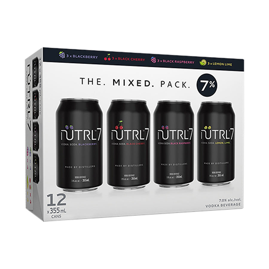 Nutrl7 Vodka Soda Mix Pack - 12x355mL | 50453 | Flavored Alcoholic Beverages | Cascadia Liquor