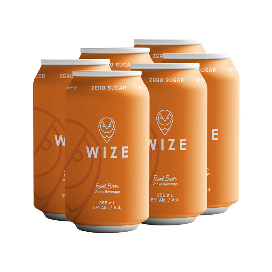 Wize Spirit Root Beer - 6x355mL