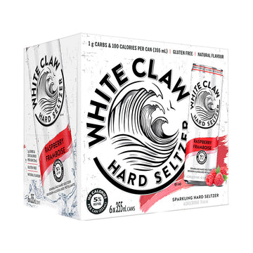 White Claw Raspberry - 6x355mL | 59590 | Hard Seltzers | Cascadia Liquor