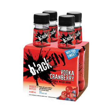 BLACK FLY VODKA CRANBERRY - 4x400mL