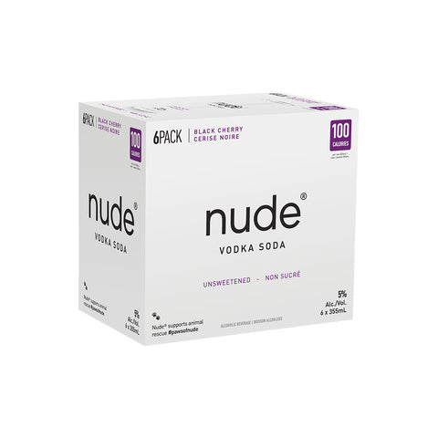 Nude Vodka Soda - Black Cherry
