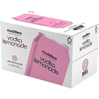 Muddlers Pink Lemonade - 6x355mL