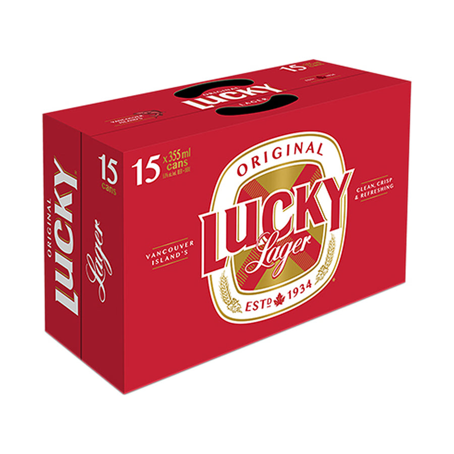 Lucky - 15x355mL | 682930 | Beer | Cascadia Liquor