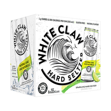 White Claw Natural Lime - 6x355mL | 7696 | Flavored Alcoholic Beverages | Cascadia Liquor