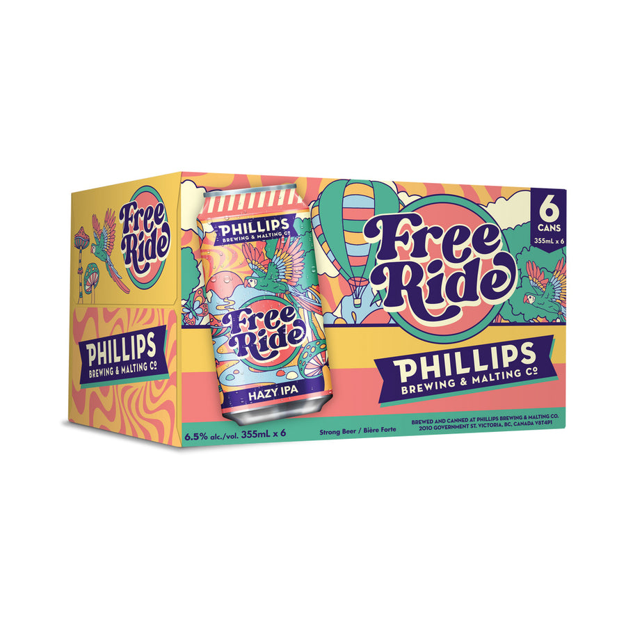 Phillips Free Ride Hazy IPA - 6x355mL