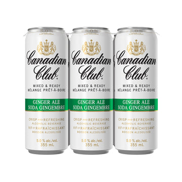 Canadian Club & Ginger Ale - 6x355mL