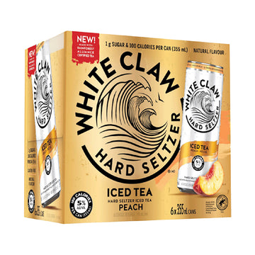 White Claw Iced Tea Peach - 6x355mL