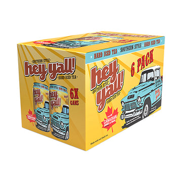 Hey Y'All Iced Tea Original - 6x341mL | 824920 | Flavored Alcoholic Beverages | Cascadia Liquor
