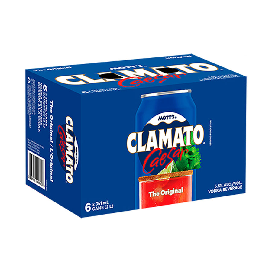 Mott's Clamato Original Caesar - 6x341mL | 895557 | Fruit Mix Preparations | Cascadia Liquor