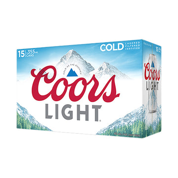 Coors Light - 15x355mL | 929620 | Beer | Cascadia Liquor