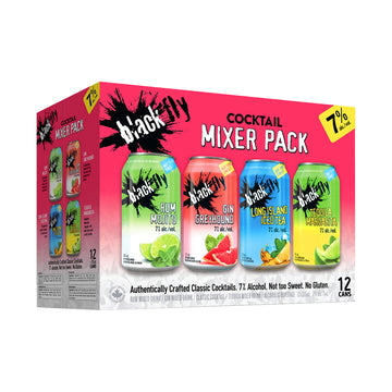 Black Fly Classic Cocktail Mixer Pack -12x355ml
