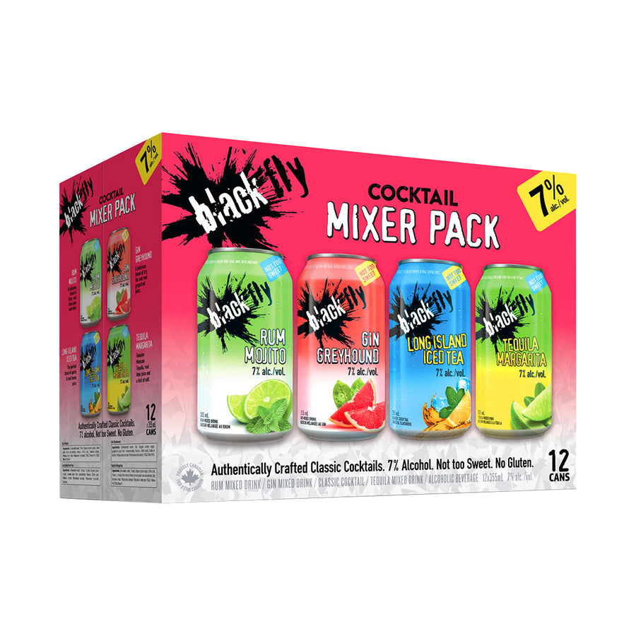 Black Fly Classic Cocktail Mixer Pack -12x355ml
