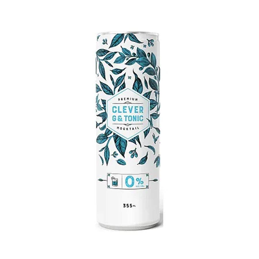 Clever G & Tonic - 355mL | W16686 | Low Alcohol & Alcohol-Free Cocktail Mixes | Cascadia Liquor